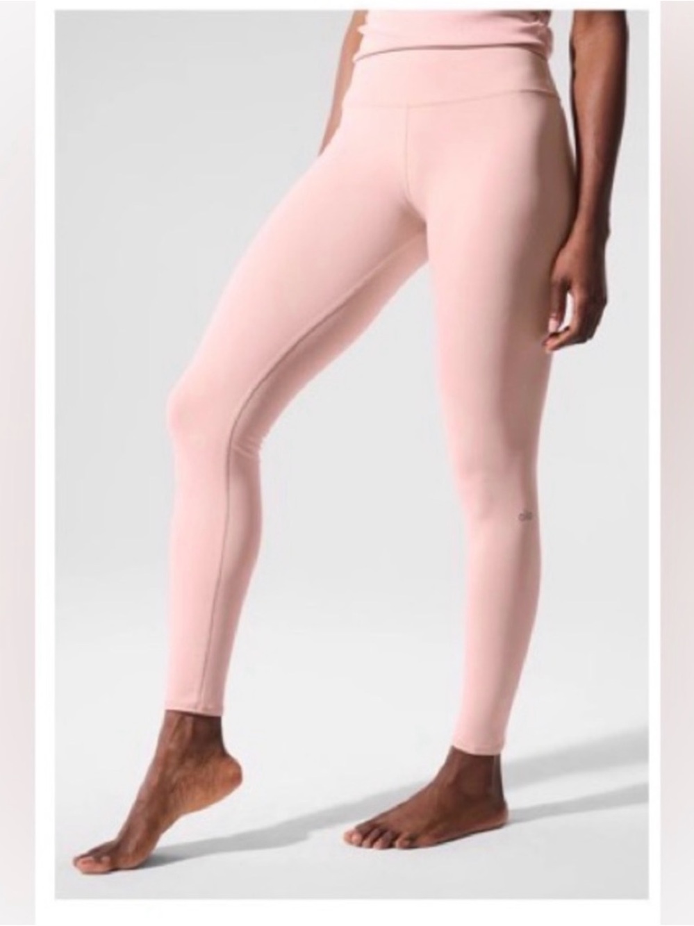 ALO Yoga High-Rise Seamless Leggings in Blush Pink
